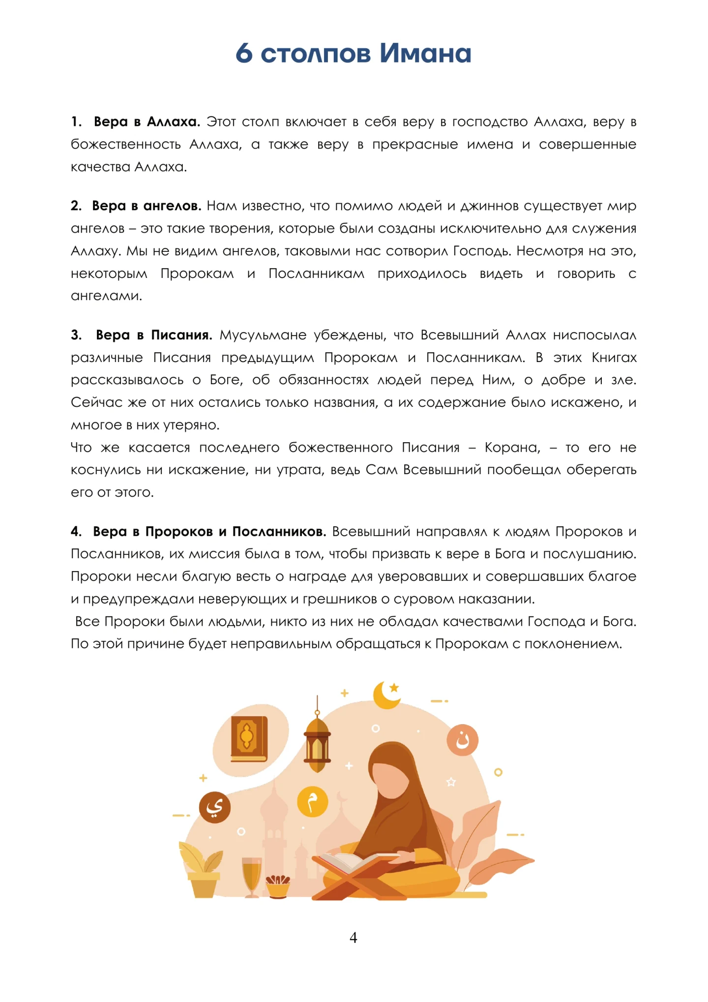 Время намаза — страница 4 из 22: Шесть столпов Имана