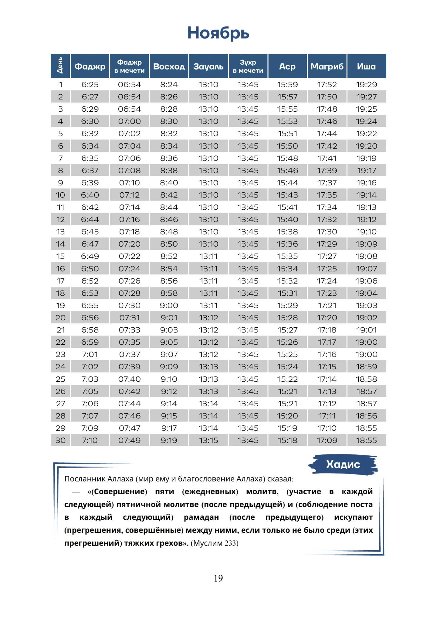 Время намаза — страница 19 из 22: Ноябрь
